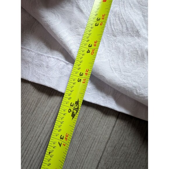 Vintage PurpleFloral Embroidered Zip-Up Nightgown Tassel Pull & Short Sleeves XL - Picture 8 of 9